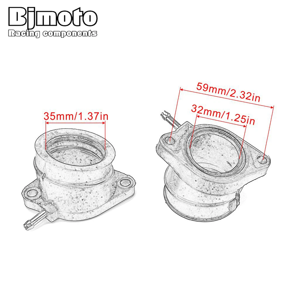 BJMOTO для Yamaha FZS600 фазер 600 1998-2003Carburetor Впускной многочисленные держатель 5DM-13586-01 5DM1358601