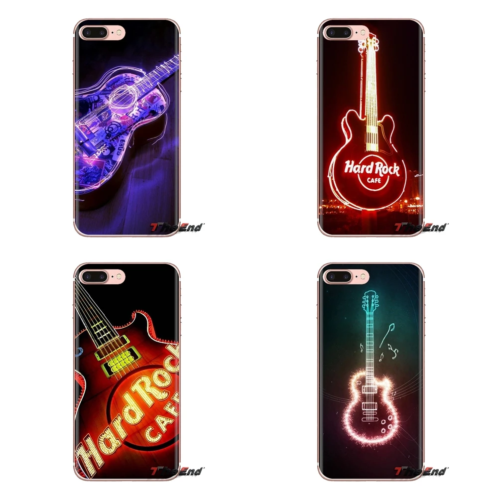 For Samsung Galaxy S2 S3 S4 S5 MINI S6 S7 edge S8 S9 Plus Note 2 3 4 5 8 Coque Fundas music hard rock Transparent Soft Cover Bag |