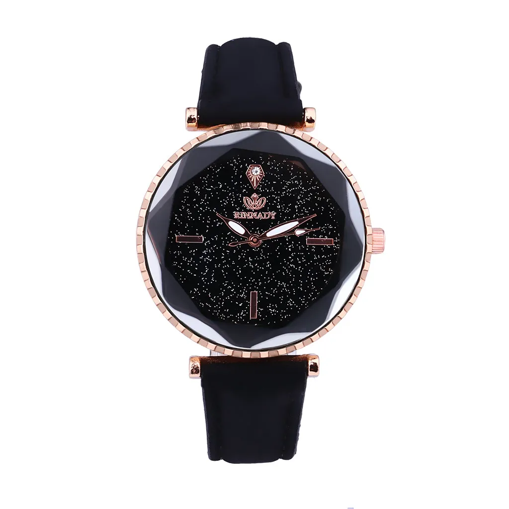 

Women's Watch Creative Polygonal Luxury Quartz High-end Blue Glass Life Waterproof Sky Hot Sale Christmas Gift Watch часы 03