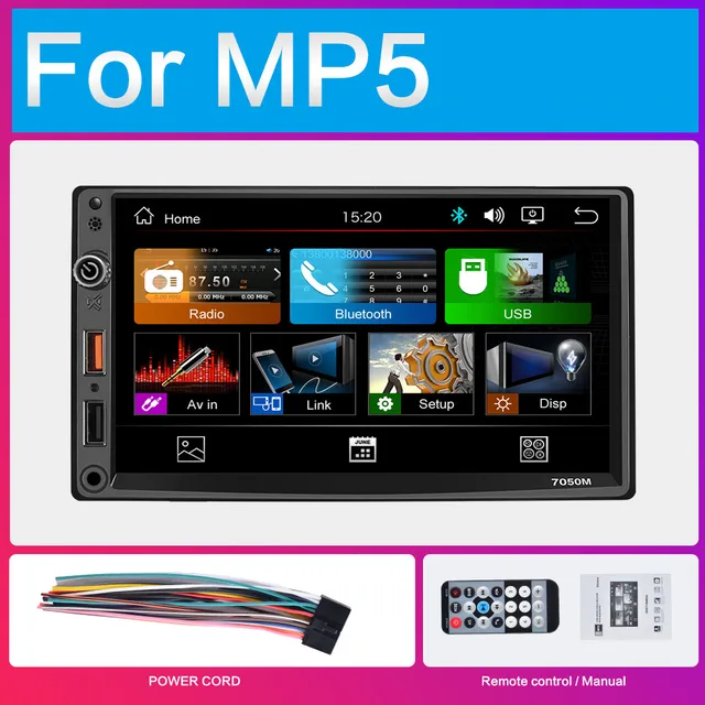 Vleugels Orthodox schedel Hoxiao 2 Din Car Radio 7'' Mp5 Player Touch Bluetooth Usb Fm Multimedia  Display 2din Auto Radio Hd Radio - Car Radios - AliExpress