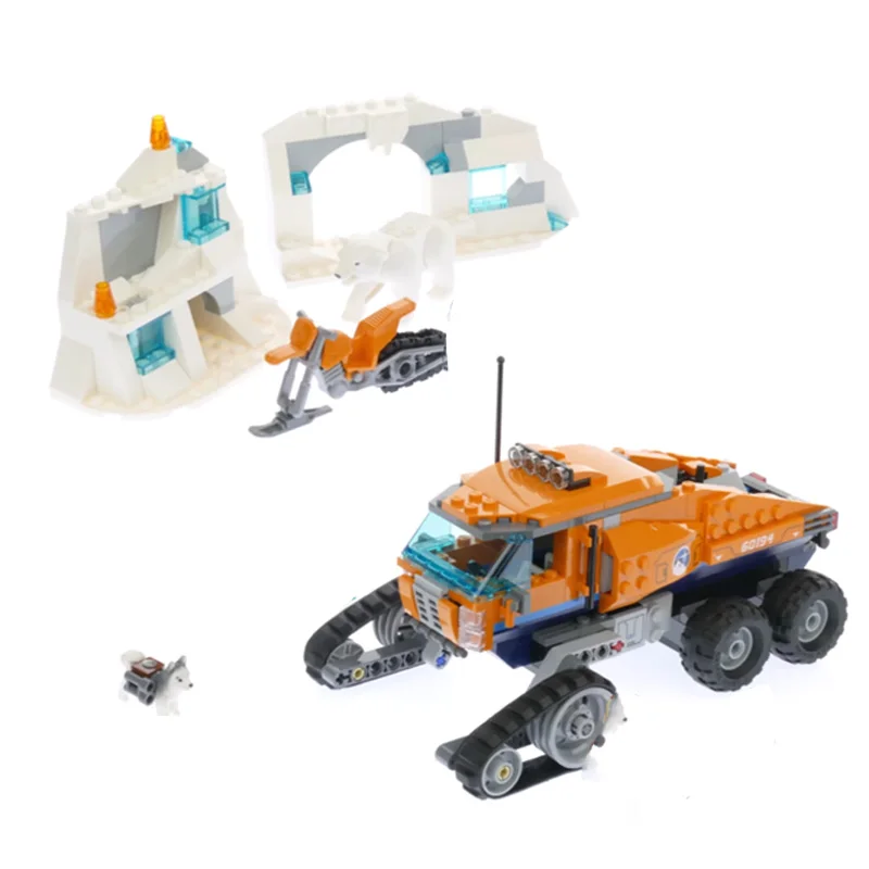 DHL 02110 город игрушки серии 60194 Arctic Scout грузовик набор сборочные наборы новые детские рождественские игрушки, подарки строительные блоки кирпичи