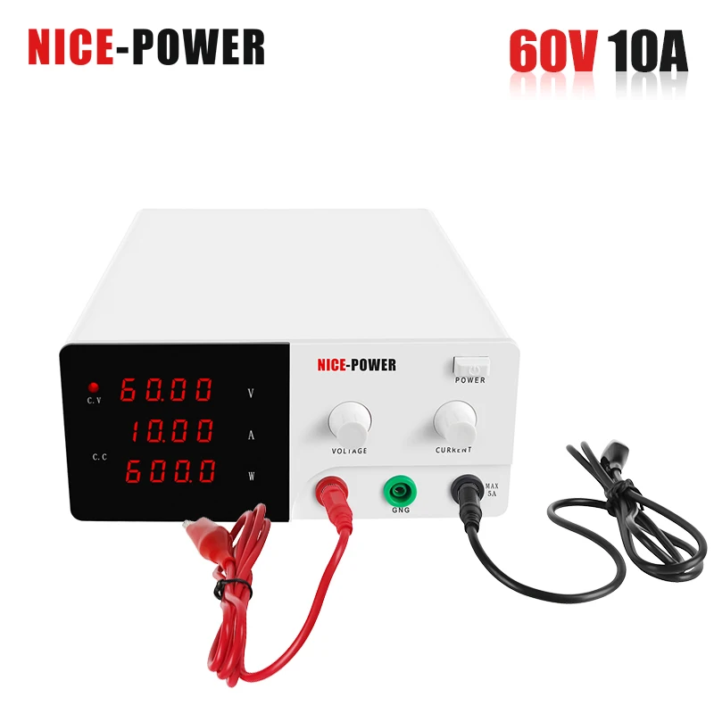 NICE POWER 60v10a 30v20a DC Power Supply Lab Adjustable Laboratory Voltage Stabilizer Switching