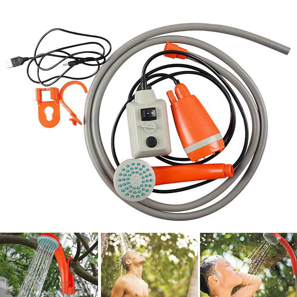 Doccia Portatile Da Campeggio Asstikoo - Con Pompa A Batteria 2200mAh, Per Spiaggia E Escursioni