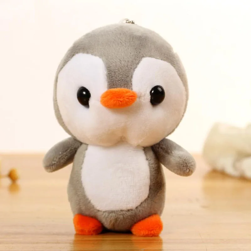 SLPF 10CM Cute Cartoon Big Head Penguin Animal Plush Toys Bag Pendant Key Chain Wedding Doll 1 SLPF 10CM Cute Cartoon Big Head Penguin Animal Plush Toys Bag Pendant Key Chain Wedding Doll 4