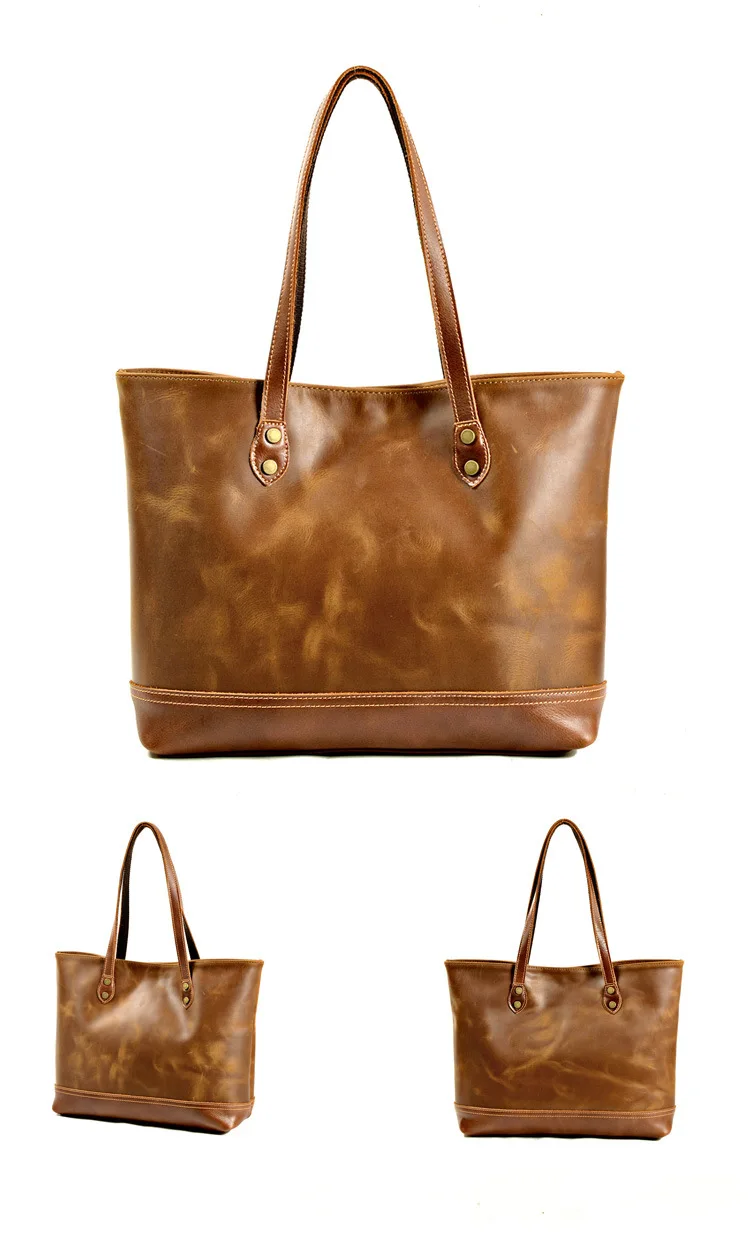 Woosir Large Shoulder Tote Leather Bag