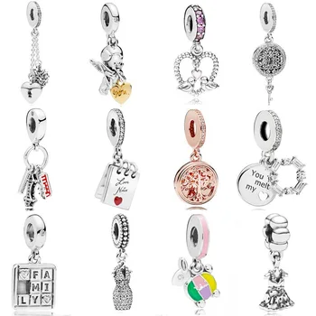 

Dazzling Dress Family Roots Regal Love Key Cupid And You Ice Carving Rabbit Charm Fit Bracelet 925 Sterling Silver Bead Jewelry