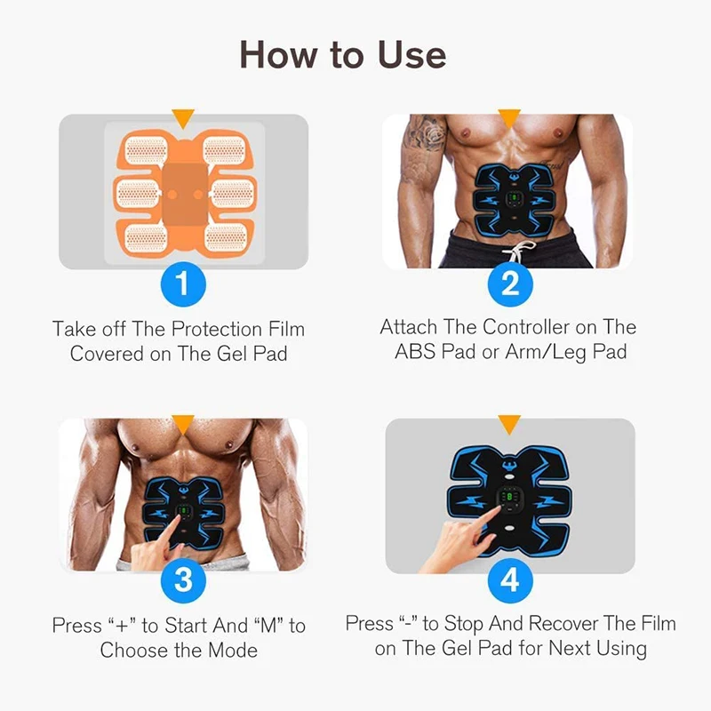 Abdominal Muscle Stimulator EMS ABS Trainer Electrostimulation Muscles Toner Home Gym Fitness Equipment USB Recharge muscle stimulator,abdominal muscle stimulator
