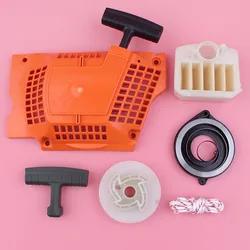 Kit de cordes filtrantes à Air pour Husqvarna, poignée à ressort, poulie de démarreur, recul, 340 345 350 351 353 346XP, tronçonneuse 537104702 