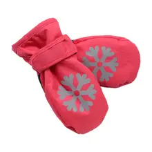 Светильник; Тонкие Детские Водонепроницаемые Нескользящие теплые перчатки с рисунком; Детские Зимние Лыжные рукавицы