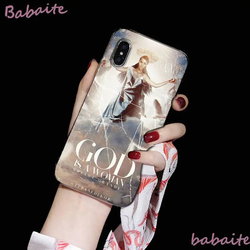 A7 Babaite Ariana Grande God is a woman TPU Мягкий силиконовый чехол для телефона для iPhone 8 7 6 6S Plus X XS MAX 5 5S SE XR 11 11pro 11promax - Цвет: A7