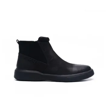 

Zip Men Round Vintage Toe Winter Fleece Lining Snow Boots British Style Black Work Safety Ankle Shoes Plus Size 46
