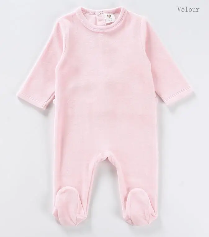 Боди для малышей; пижамы; детская одежда с длинными рукавами; одежда для детей; комбинезоны для новорожденных; Одежда для мальчиков и девочек; Детский комбинезон - Цвет: solid light pink