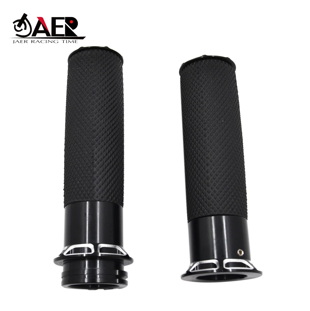 JAER Custom Motorcycle 1" 25mm Aluminum CNC Handlebar Handle Bar Hand Grips for Harley Softail Sportster Touring Dyna