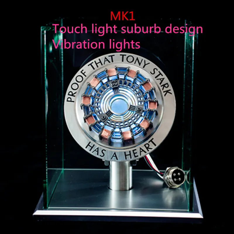 New Metal Super hero MK1 MK2 Model Toys Chest Lamp 1:1 Arc Reactor Action Figure Remote Light AG800 | Игрушки и хобби