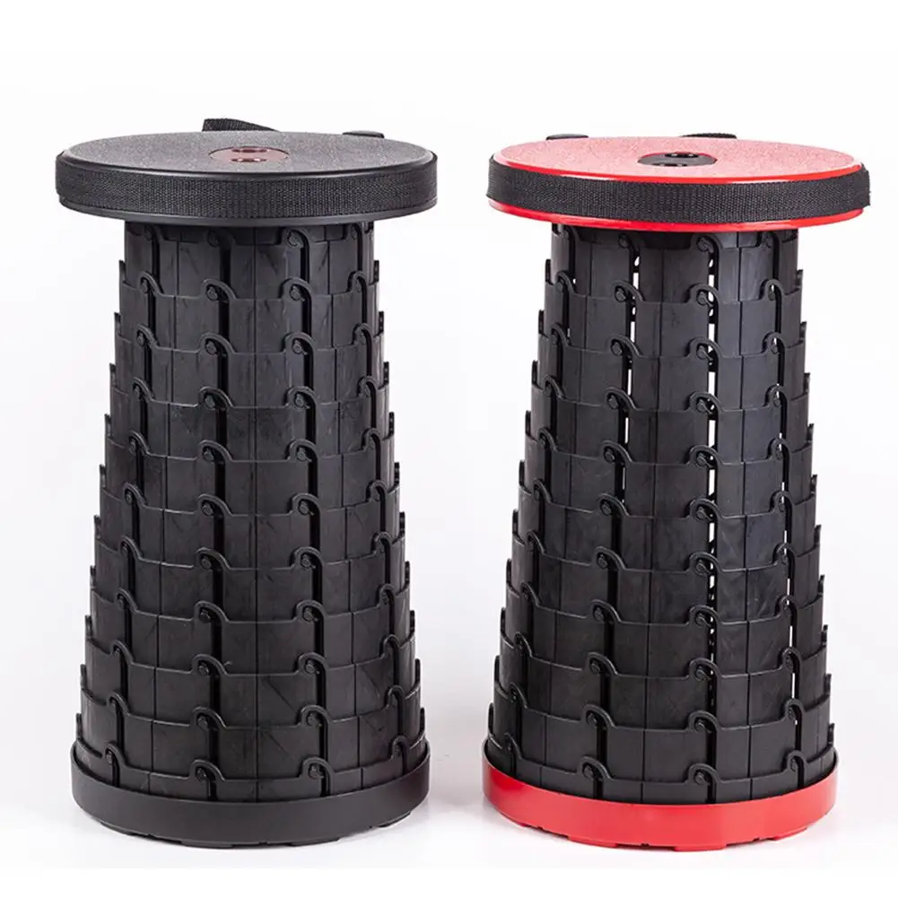 

Folding Stool Outdoor Camping Stool Portable Telescopic Stool Line Up To Sit Subway Multi-function Outdoor Fishing Stool
