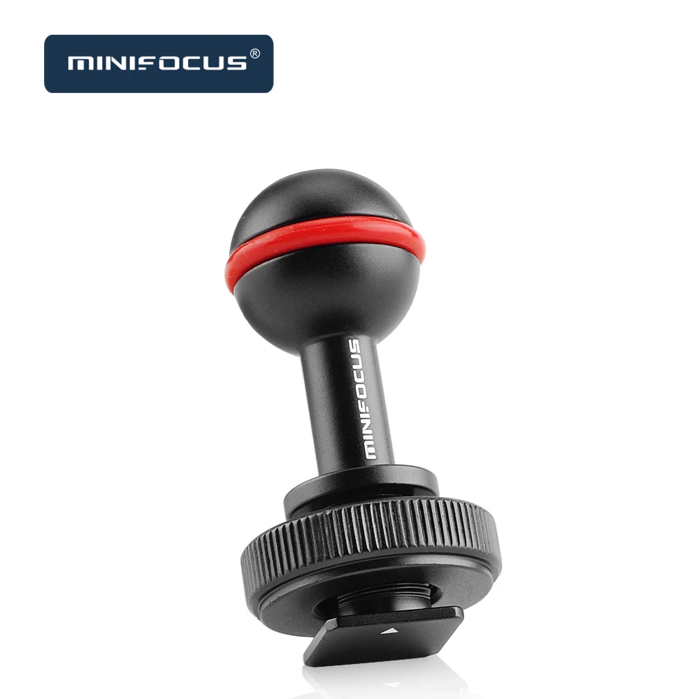 Bola de Montagem de Sapata Adaptador com Base para Braço Dobrável para Mergulho Sistema de Proteção de Braços Quente Fria Minifocus Subaquáticos Fotografia - Image 2
