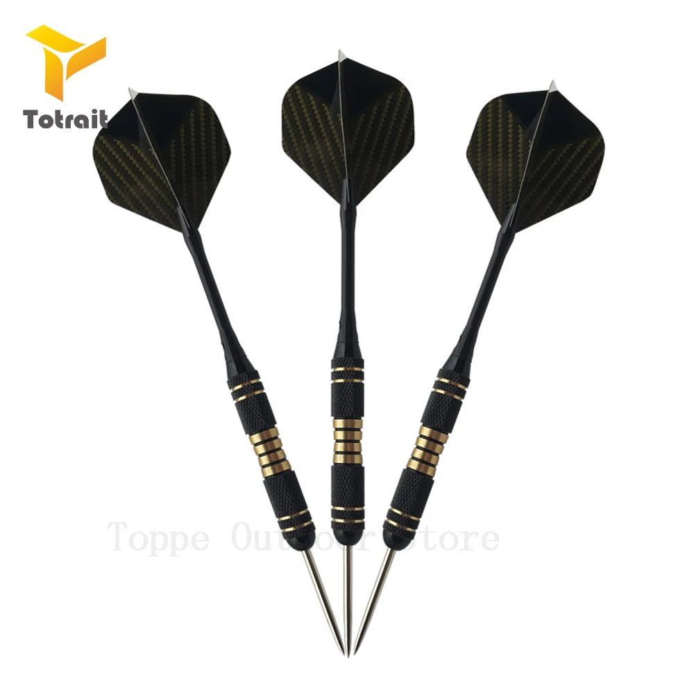 Gold TOtrait 22 г Профессиональные Дартс стальные мягкие наконечники дардос алюминиевые валы PET Flight латунные дартс валы для домашних игр Дартс - Цвет: Gold