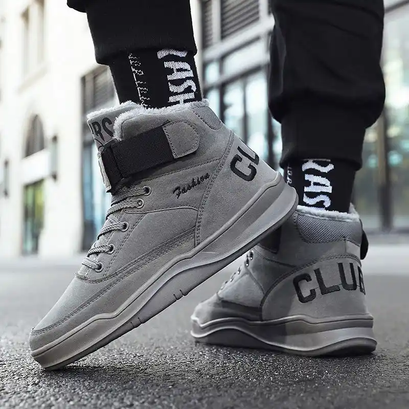 トップハイトップメンズシューズ冬のレースアッププラットフォームスニーカー男性のための豪華なフラットカジュアルシューズの男ウォーキングボード靴メンズ トレーナーd25 メンズカジュアルシューズ Aliexpress