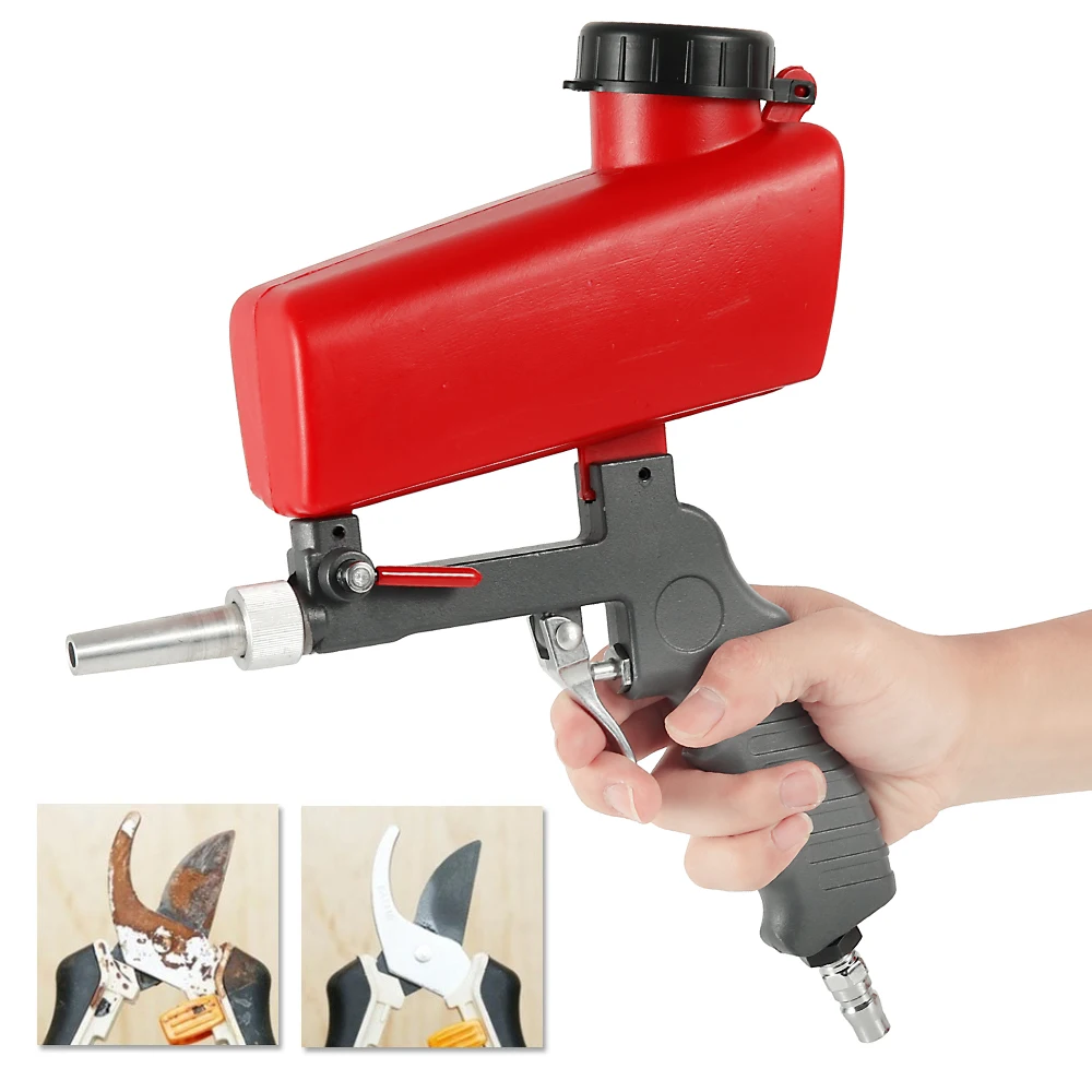 

Professional Portable Sandblaster Sand Blaster Gun Soda Blaster Media Sandblaster Handheld Anti-rust Sandblaster Glass Sprayer