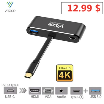 

Vmade USB Type-c 5 in 1 charge PD 3.0 charge 4k*2k HDMI STATION USBC multi-ports MacBook,Samsung Galaxy Note,Lenovo Yoga 720