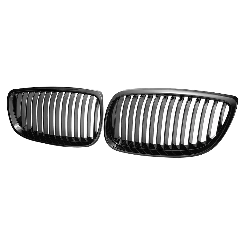 

1pair Glossy Black Front Kidney Grille Grill 51137157275 51137157276 For BMW 3 Series E92 Coupe E93 Cabrio 07-10