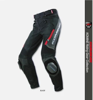 

New KOMINE PK - 717 spring and summer Breathable mesh material with leather cycling racing trousers