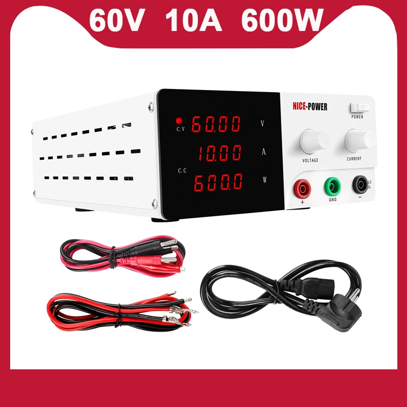 US $149.99 60V10A 30V 20A DC Power Supply Lab Adjustable Laboratory Voltage Stabilizer Switching Regulated Bench Power Supply Power Source