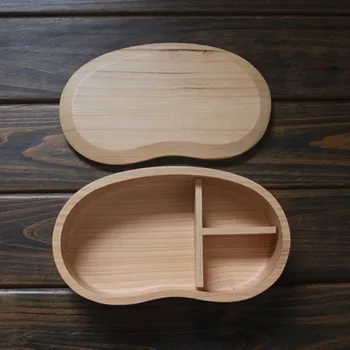 

Fir Wood The Whole Wood Lunch Box Monolayer Peach Lunch Box Woodiness Environmental Protection Lunch-box Wooden Lunch-box
