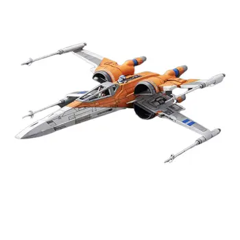 

Original BANDIA Star Wars Building Kit 1/72 Scale POE X-Wing Fighter Action Figure Toys Figurals Model Dolls Brinquedos