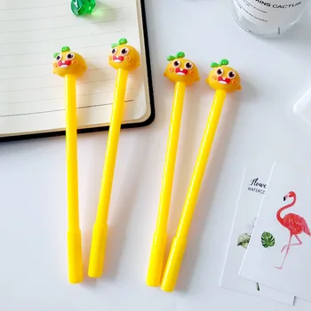 

40PCS Japan-Korea Cartoon Smart Doll Student Stationery Office Signature Pen Black Creative Gel Pens Kawaii School Supplies