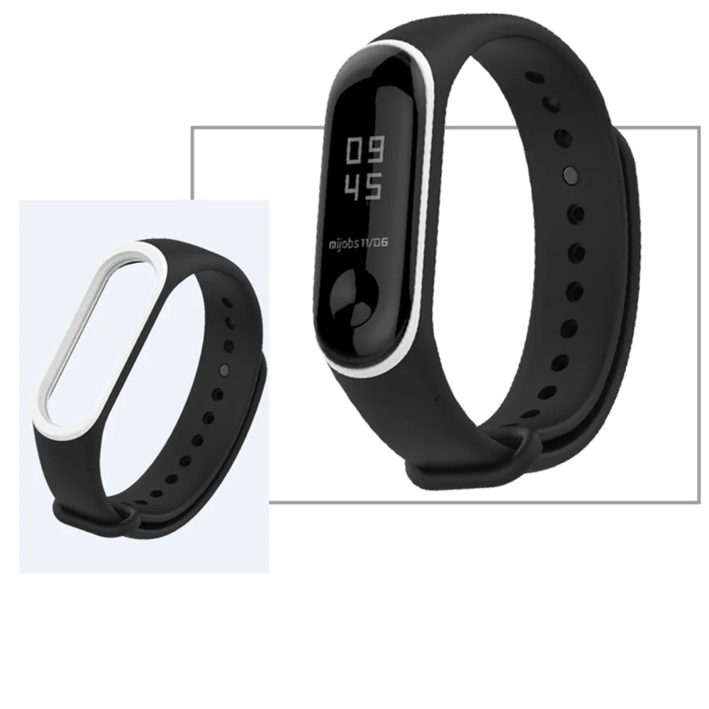 Ремешок силиконовый для Mi Band 3 цветной браслет смарт часов Xiaomi 3|Смарт-аксессуары|