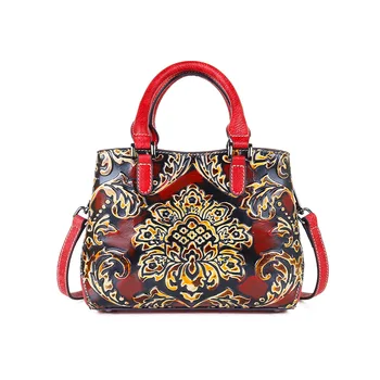 

Women Messenger Bags Shoulder Vintage Bag Ladies Crossbody Bag Handbag Female Tote Leather Clutch Female Hot Sale Flower Bags