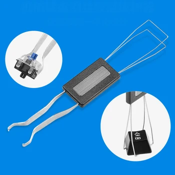 

Unloading For Gaming Keyboard 2 In 1 Keycaps Puller Black Durable Switches Remover Tool Stainless Steel Easy Use Practical