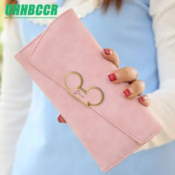 

Women Long wallet cartoon mickey cute coin purse hasp card holder womens wallets and purses female wallets famous brand