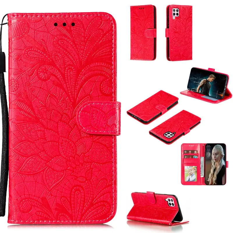 

Case For HuaWei P40 Lite Fashion Flip Leather Stand Back Cover For HuaWei NOVA 6SE NOVA 7i P 40 Lite Wallet Card Slot Case Cover