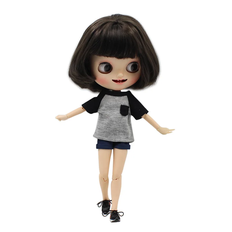 Blyth Doll ледяная футболка, шорты, штаны, крутая повседневная одежда для девочек и мальчиков, подходит для 1/6, аксессуары для куклы