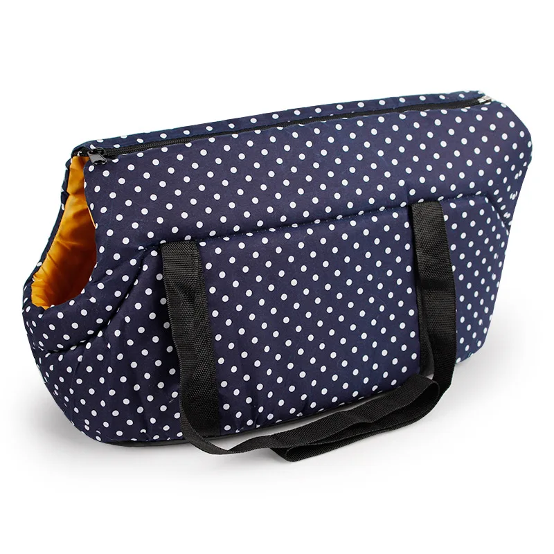 Dot Printed Dog Carrier Dog Backpack Cozy & Soft Puppy Cat Bags Outdoor Hiking Travel Puppy Bag Shoulder Carrier