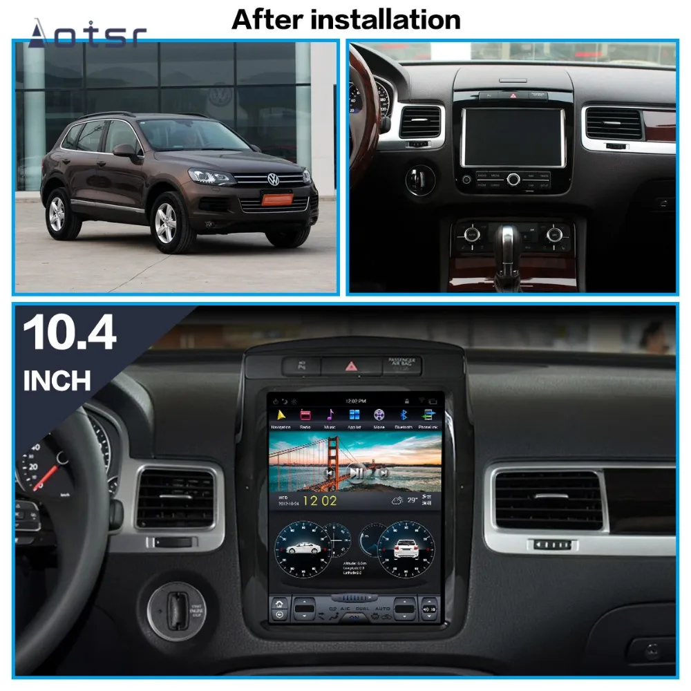 Excellent Tesla Style Android 8.1 GPS Navigation DVD Player For Volkswagen Touareg 2010+ Car Auto Radio Stereo Multimedia Head Unit Player 1