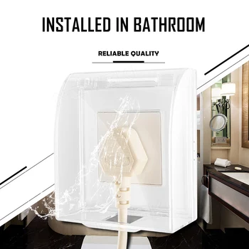 

BONDA waterproof 86 type switch box cover protector wall socket board panel, flame retardant, 360 degree waterproof universal