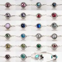 Многоцветный ажурный Сияющий браслет-цепочка в виде сердец с застежкой-змейкой, браслет, подходит для бусины из стерлингового серебра 925, шарм, ювелирные изделия Diy