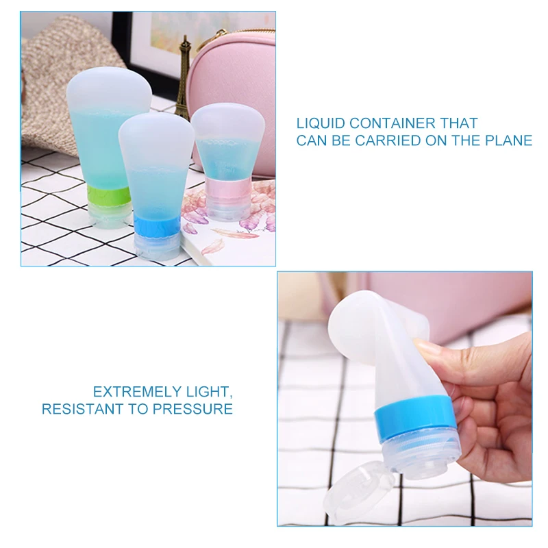 Empty Silicone Travel Packing Press Bottle For Lotion Shampoo Bath Small Sample Container Multipurpose Sub-bottle squeeze bottle