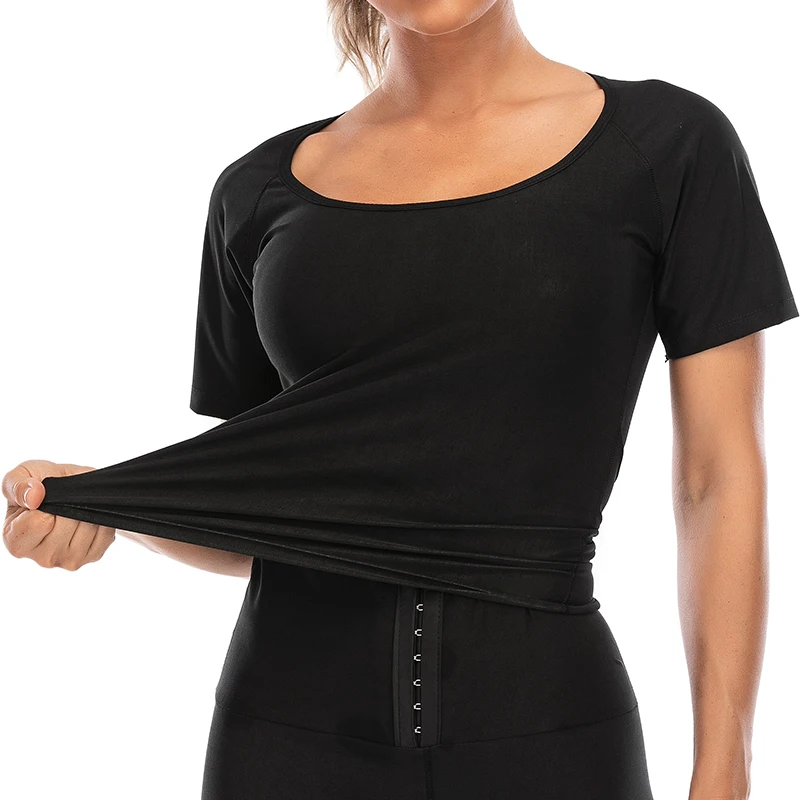 Sauna Shaper Shirt Thermo Sweat Tank Top Slimming Women Shapewear Waist Trainer Corset Gym Fiess Hot Workout Shirts_voghion.com