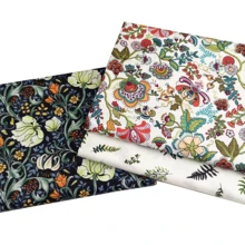 יפני רטרו פרחים מודפס אריג כותנה בד טלאי בד DIY תפירת תפירה גיליונות שומן רבעים חומר Tissus(China)