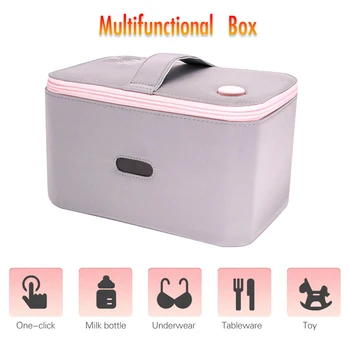 

1PC UV Box Cabinet Bag USB Charge Portable Cleaner for Baby Bottle Toothbrush Beauty Tools Toys Jewelry Underwear Towel Clothes