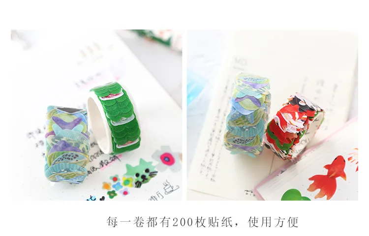 Пейпал девушка творческие лепесток лента Washi DIY разрываемая наклейки творческий Япония коллаж можно крепить любые приспособления: PDA декоративные наклейки