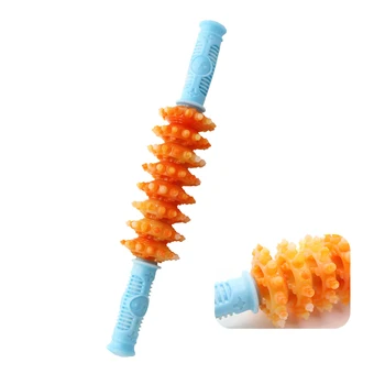 

New Plastic Handle Eight-wheel Manual Roller Massager Stick Body Push-pull Deep Relax Gear Muscle Massage Cell Roller Massager