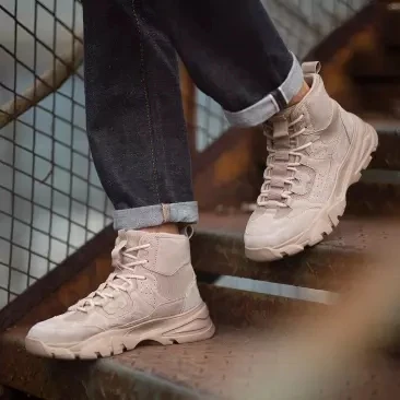 Xiaomi Men Outdoor High Top casual shoes Foaming outsole Comfortable rebound Fashion Man Tooling Bo