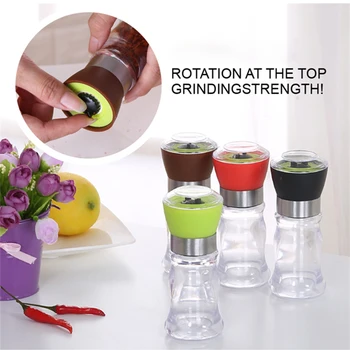 

Manual Mill Pepper and Salt Grinder Kitchen Spice Grinder Seasoning Manual Grinding Pepper Grinder Household Kitchen Accessories