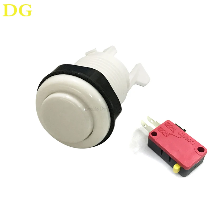 Botones de estilo americano para máquina de juego Arcade, pulsador largo de  28mm con Micro interruptor, 6 colores disponibles, 10 piezas - AliExpress