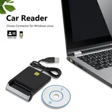 Usb2.0 leitor de microplaqueta de cartão inteligente para o leitor de cartão de ic/id emv para windows 7 8 10 linux os USB-CCID iso 7816 para o cartão sim/cac